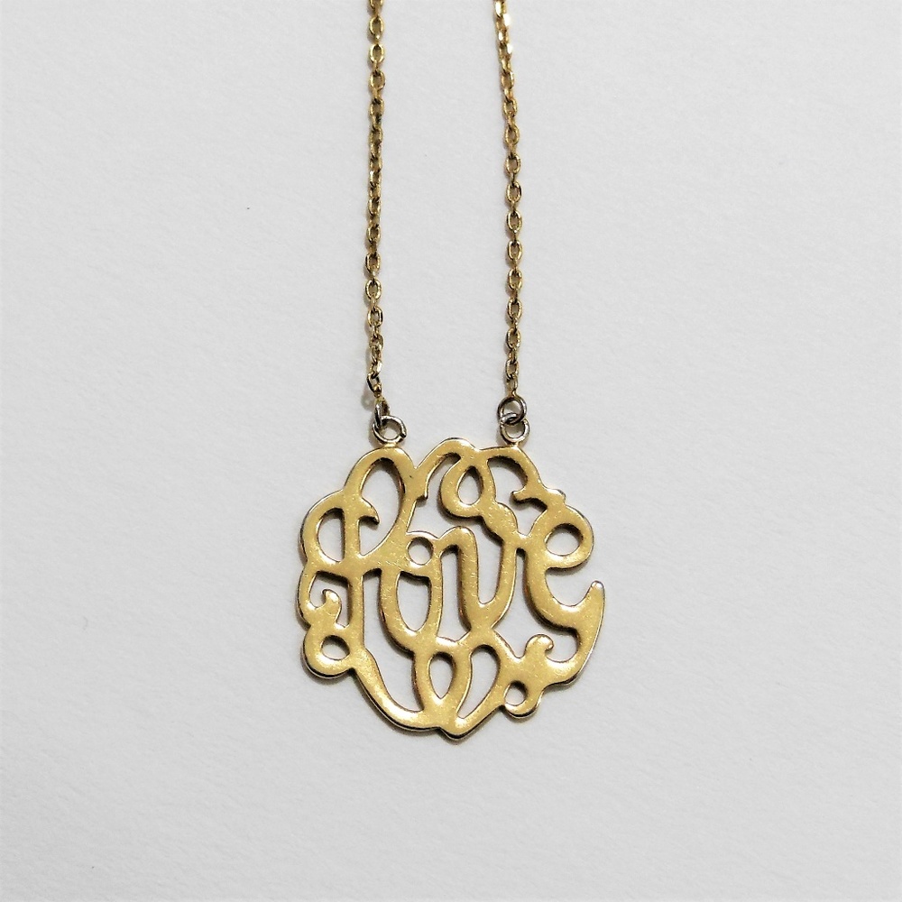 Anthropologie Longhand Love Necklace - Picture 3 of 6